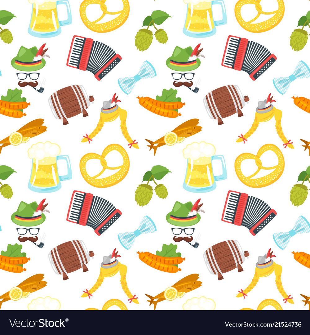 Oktoberfest seamless pattern