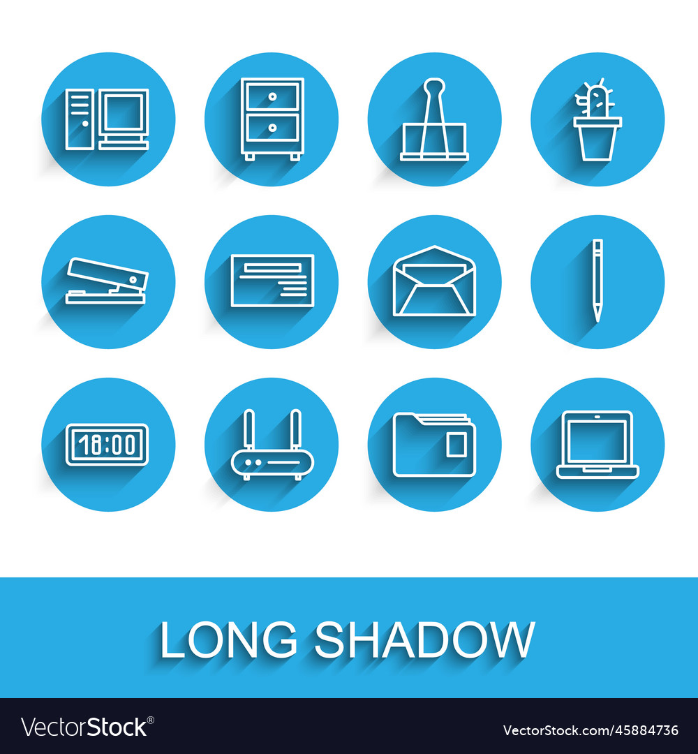 Set line digital alarm clock router and wi-fi vector image Set line digital alarm clock router and wi-fi