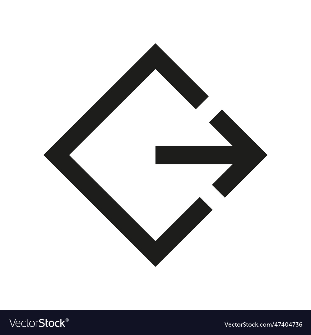 Share icon with square and arrow vector image Share icon with square and arrow