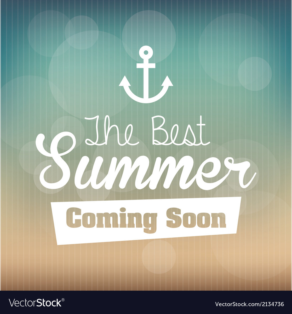 Summer design over pattern background