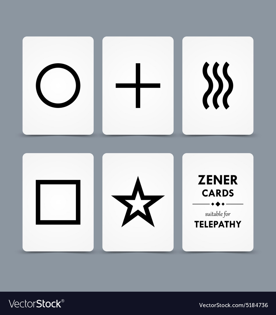 Zener Cards Royalty Free Vector Image VectorStock
