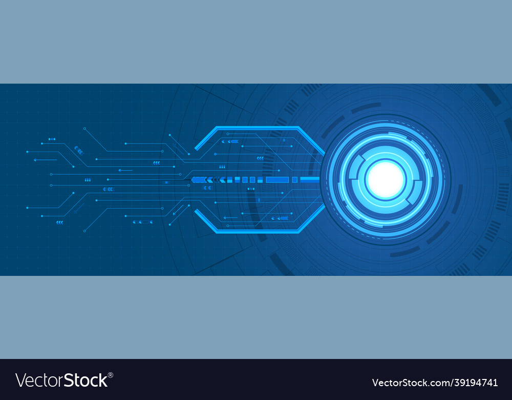Abstract overlap circle digital background smart vector image Abstract overlap circle digital background smart