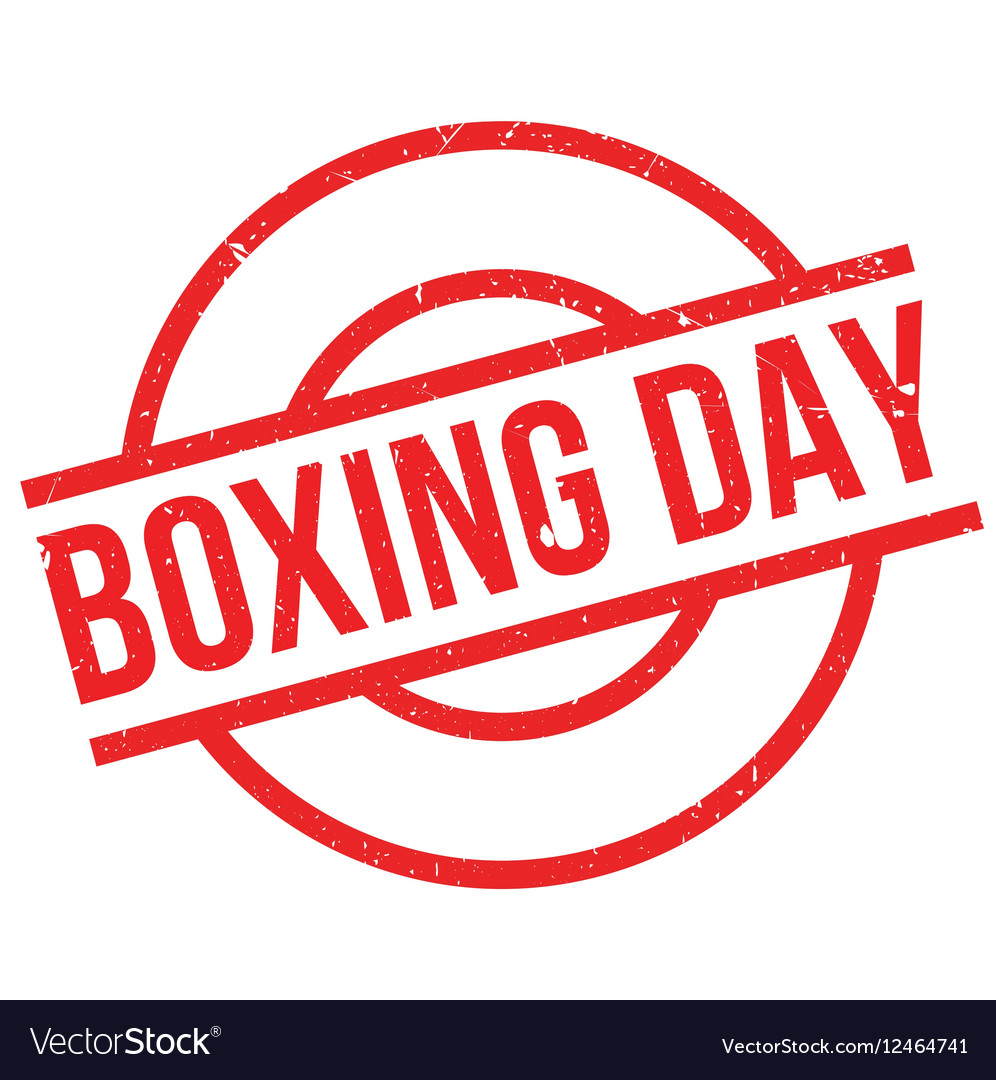 Boxing day rubber stamp