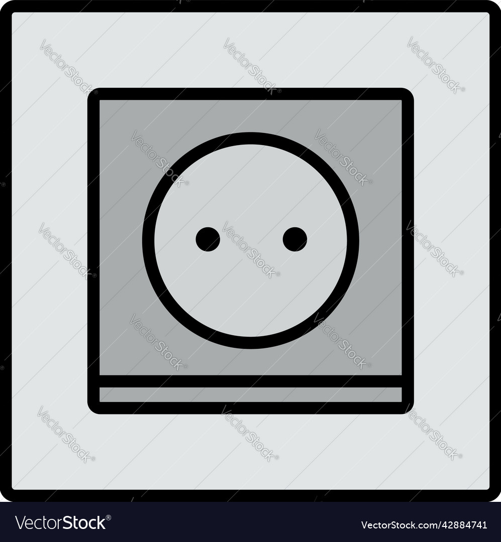 Europe Electrical Socket Icon Royalty Free Vector Image