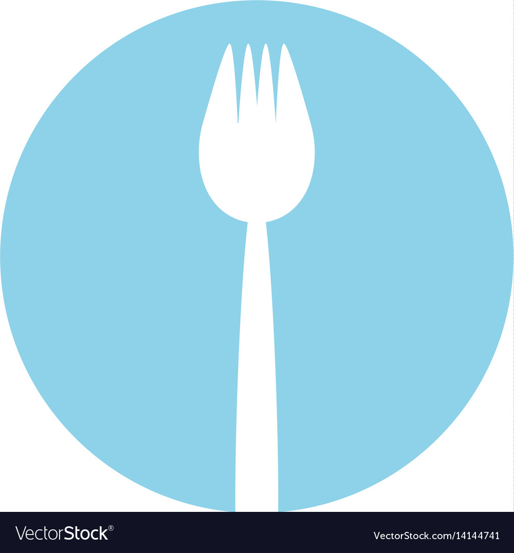 Fork utensil picnic image Royalty Free Vector Image