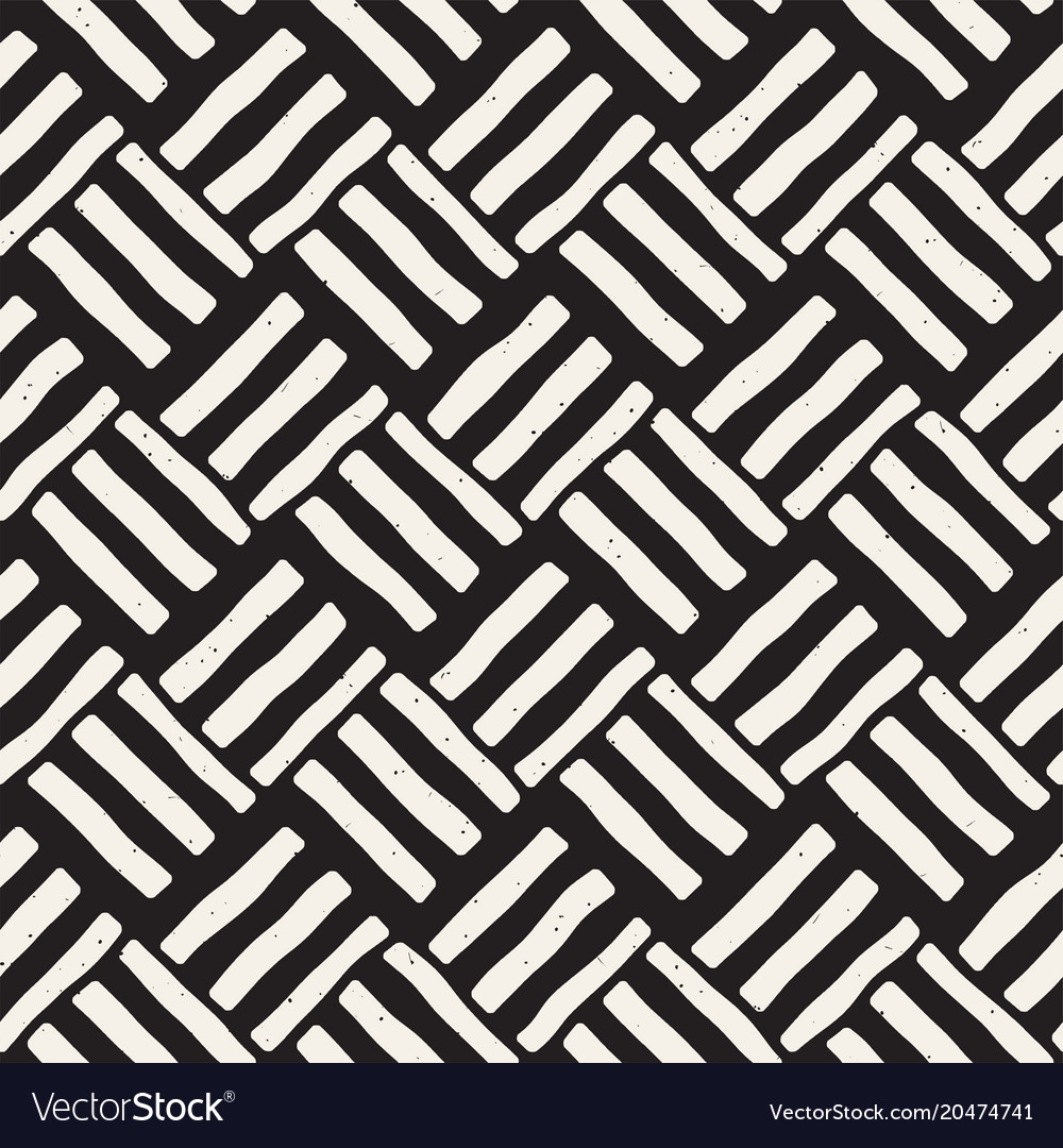Hand drawn seamless repeating pattern with lines Vector Image