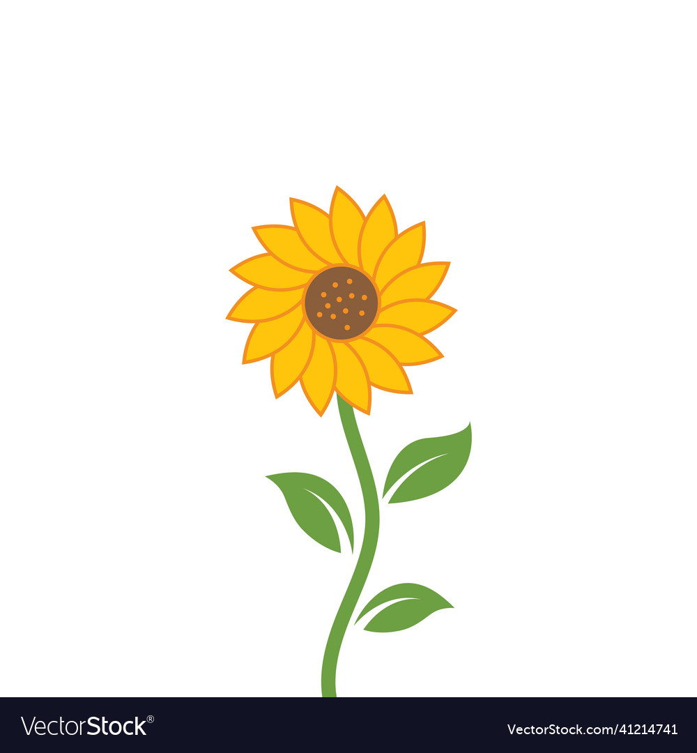 Sunflower concept design Royalty Free Vector Image