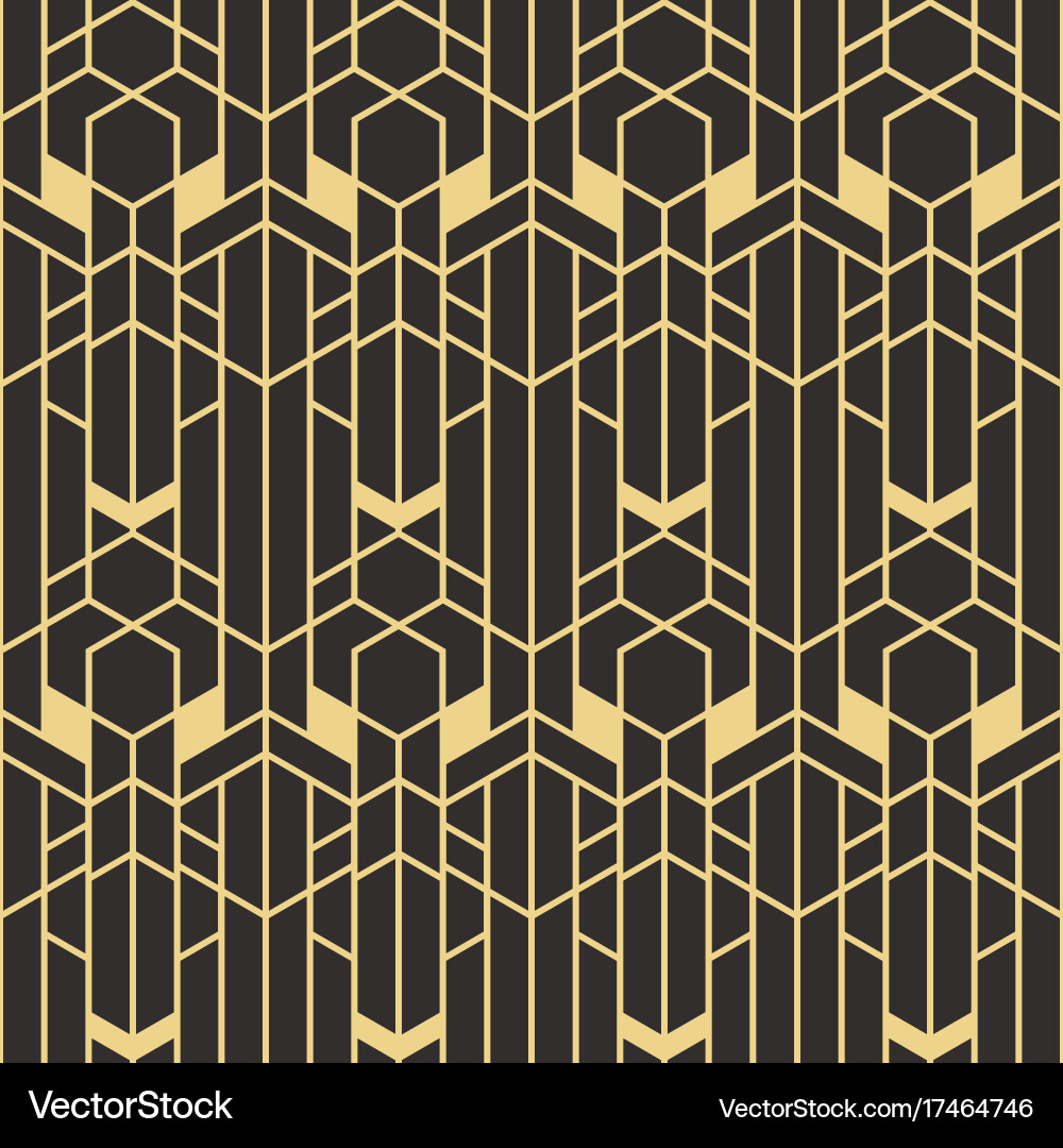 Art Deco Geometric Pattern Royalty Free Vector Image