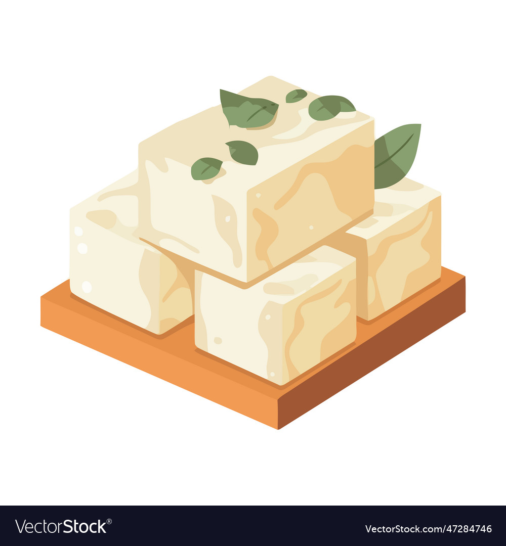 Blocks of cheeses dairy products Royalty Free Vector Image