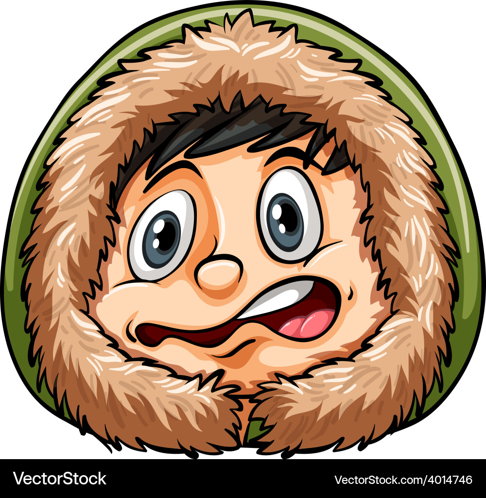 Boy getting cold Royalty Free Vector Image - VectorStock