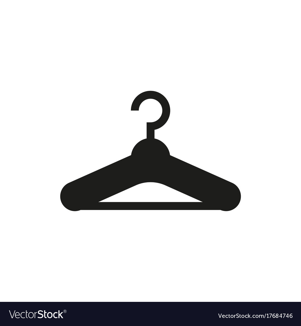 Hanger icon on white background Royalty Free Vector Image