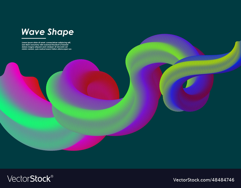Wavy shape with gradient colors