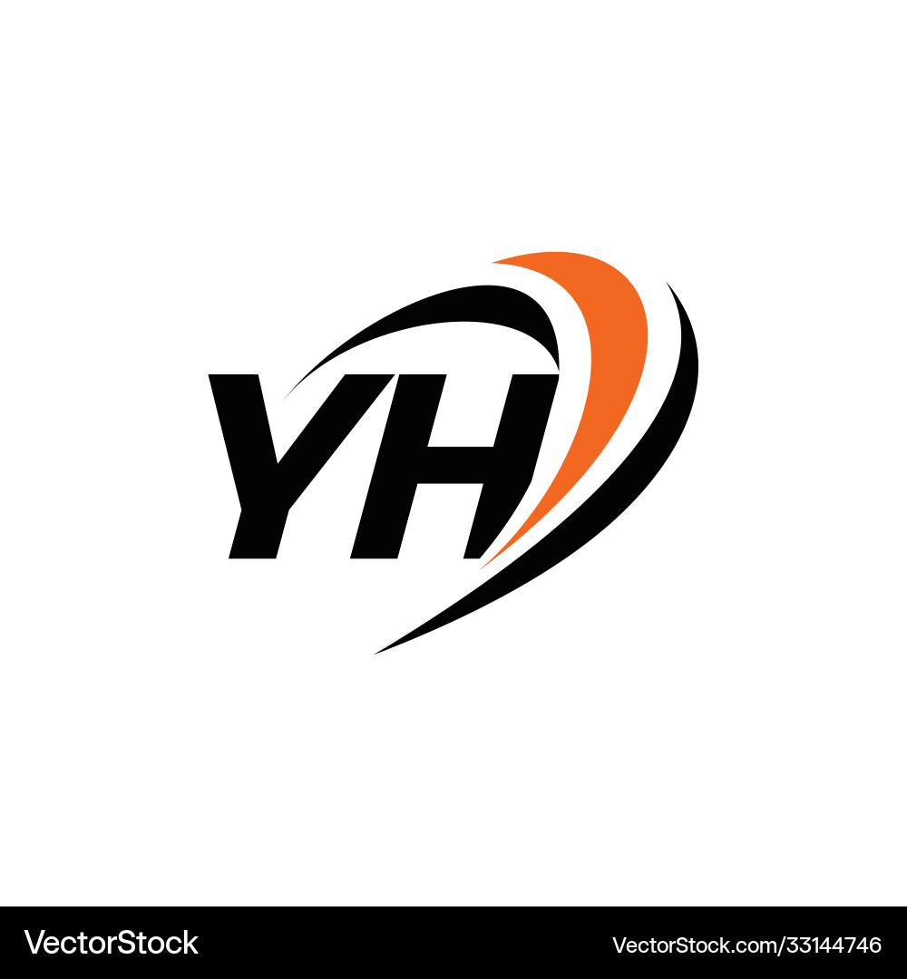 Yh monogram logo Royalty Free Vector Image - VectorStock