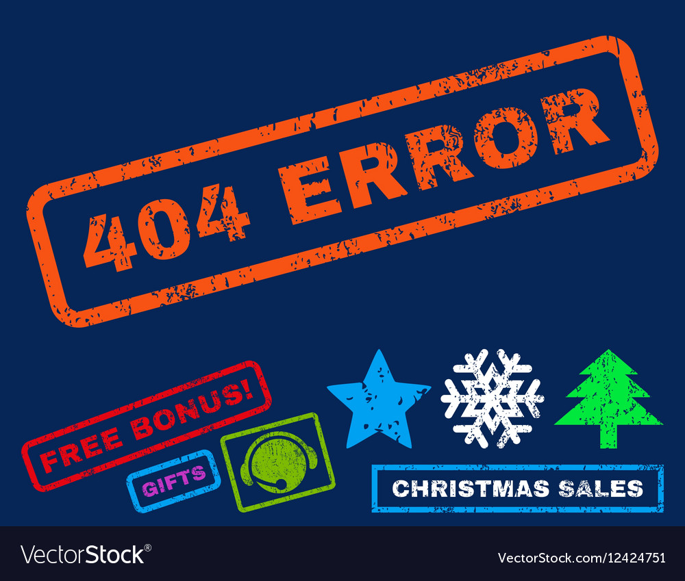 404 error rubber stamp