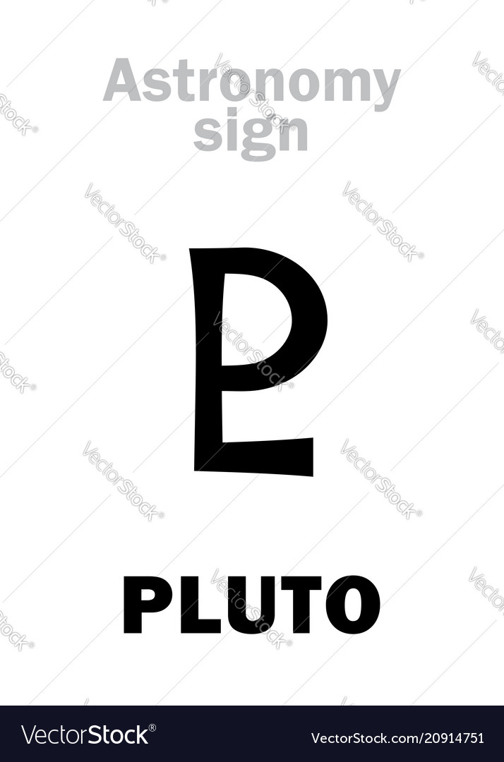 Astrology astronomical sign of pluto