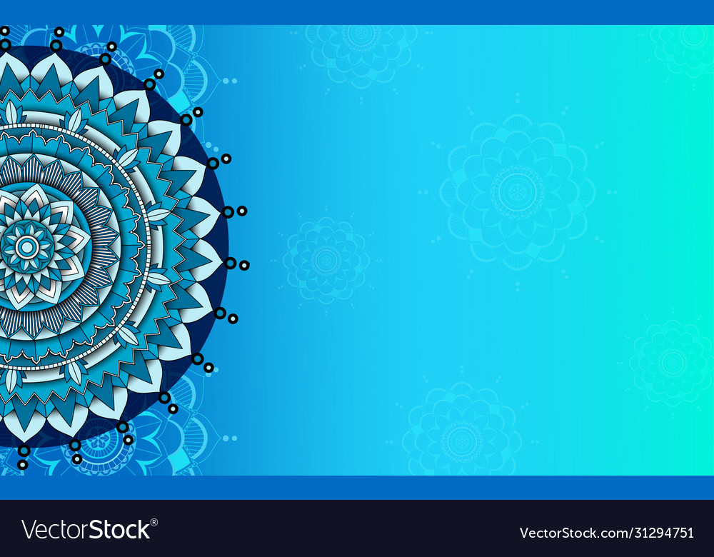 Background template with mandala pattern design vector image Background template with mandala pattern design