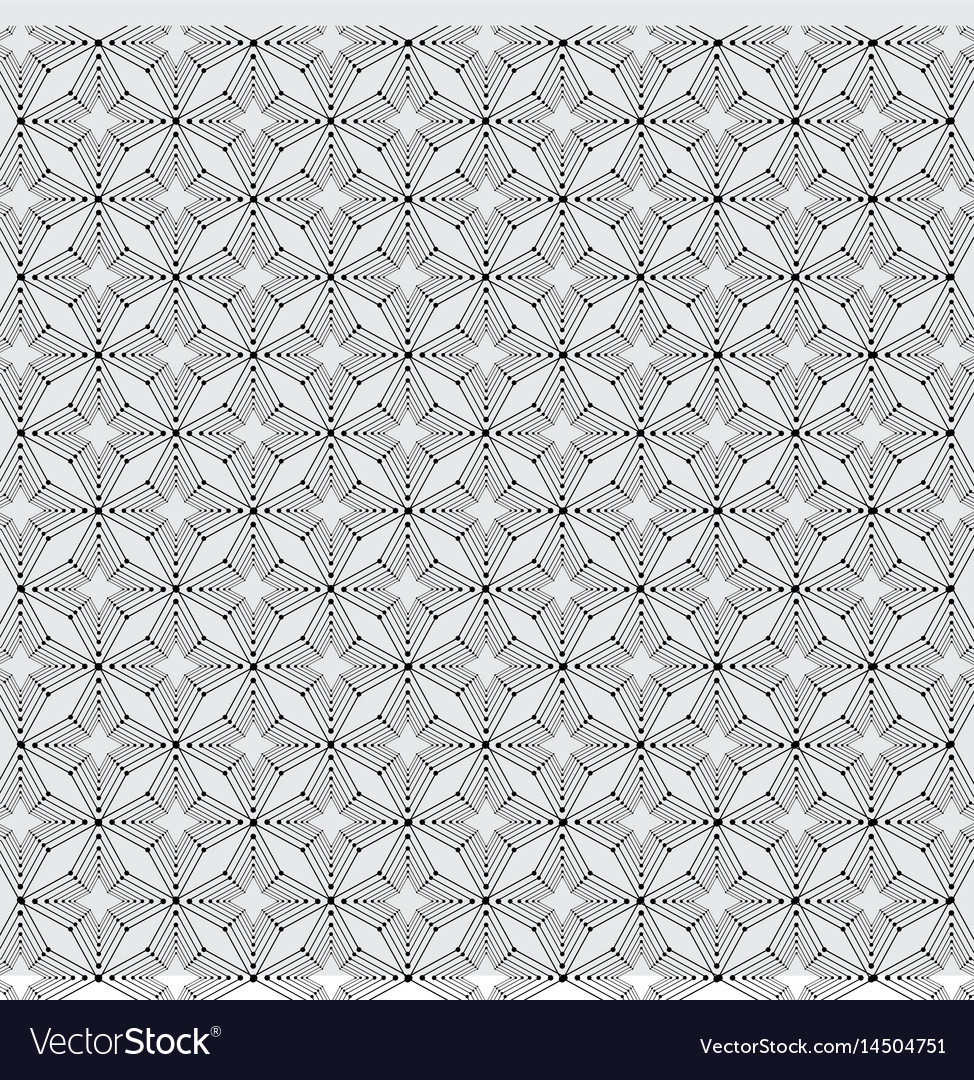 Black and white line geometric background Vector Image