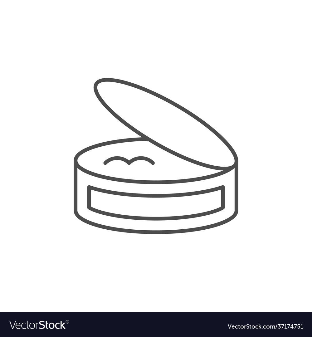 Canned food line outline icon Royalty Free Vector Image