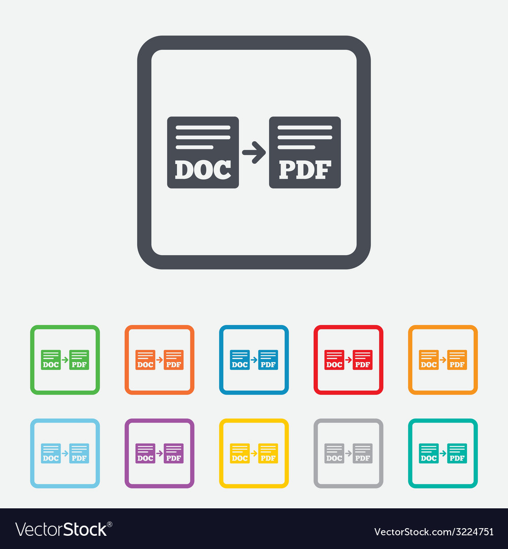 Export doc to pdf icon file document symbol