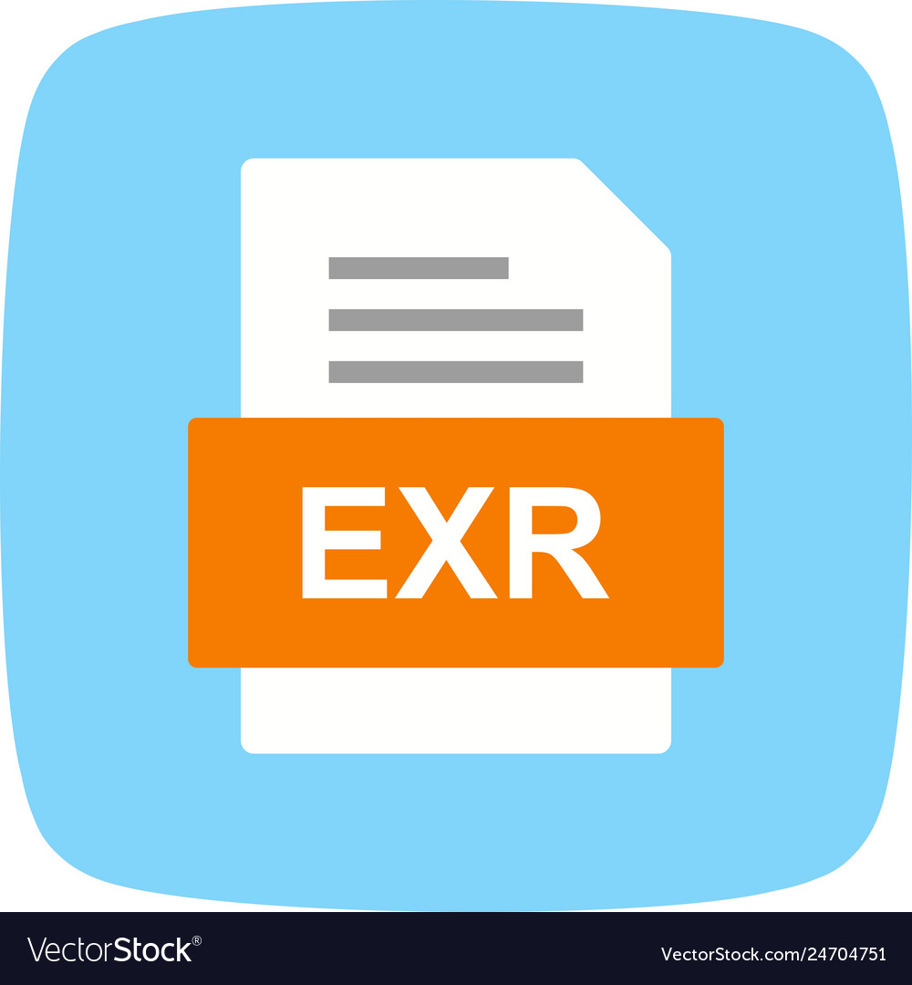 Exr file document icon
