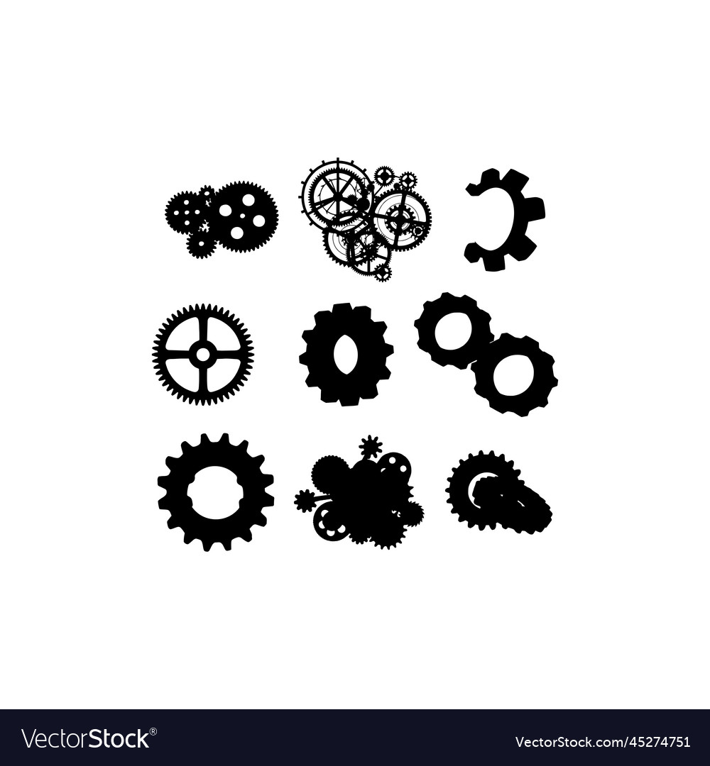 Gear mechanical equipment design Royalty Free Vector Image