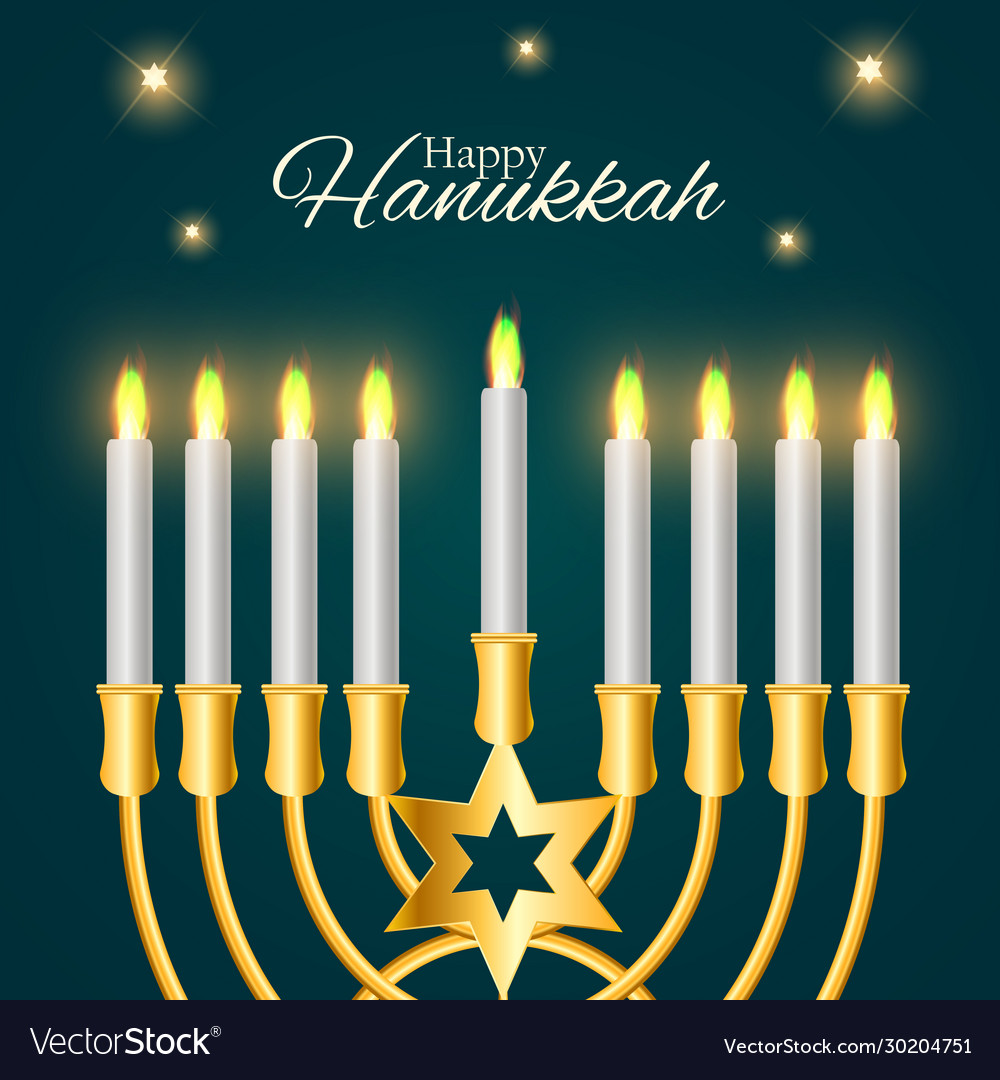 Happy hanukkah jewish holiday background