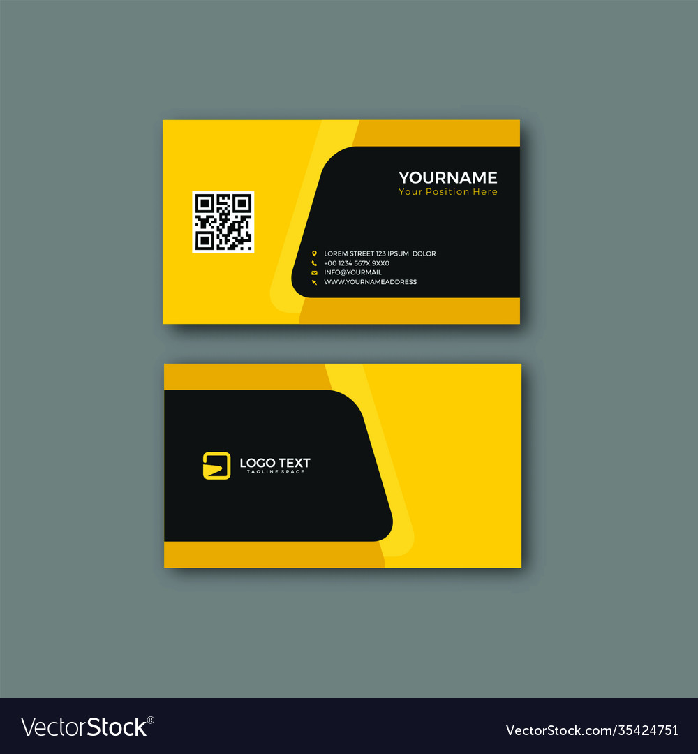 Modern business card design templates vector image Modern business card design templates