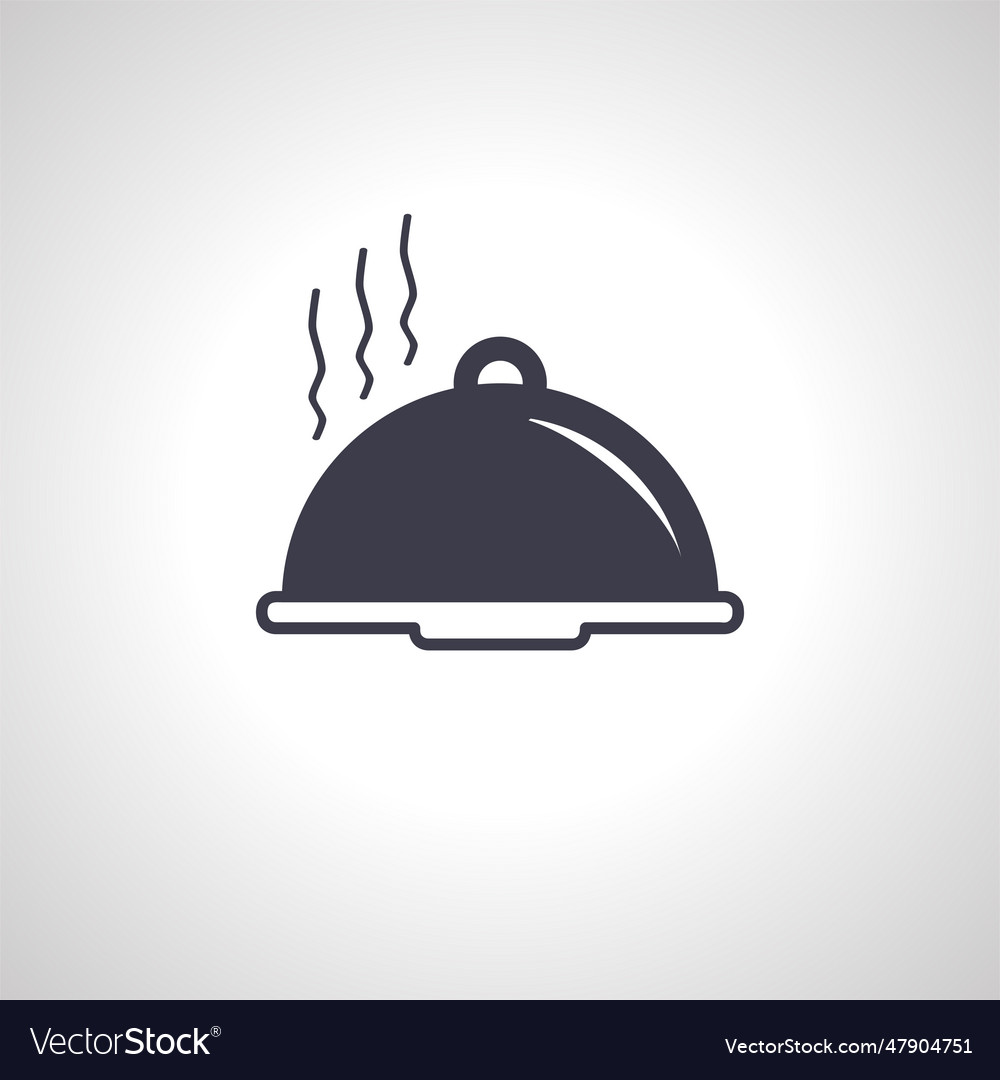 Restaurant cloche icon food cloche icon Royalty Free Vector