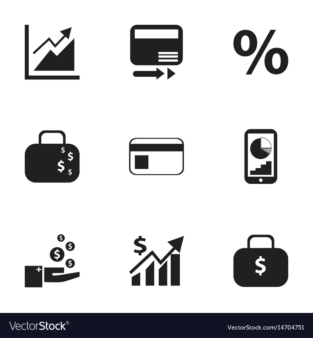 Set of 9 editable analytics icons includes