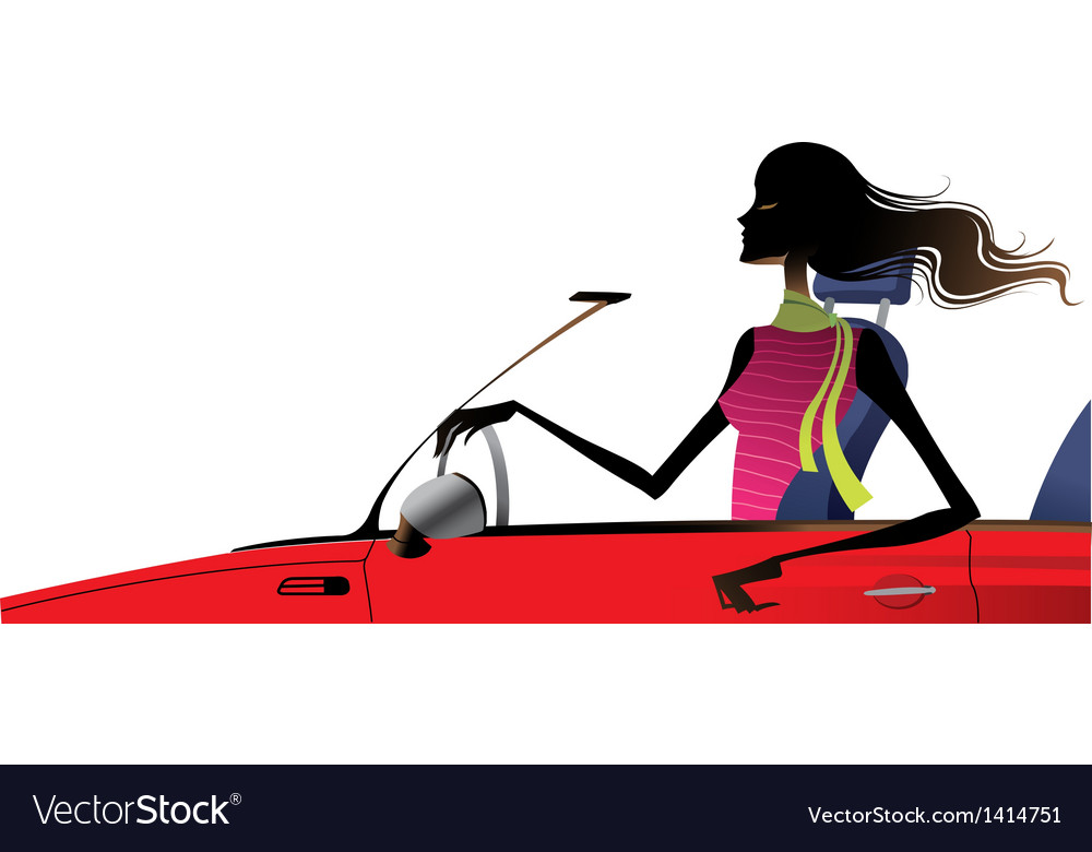 Side view of woman Royalty Free Vector Image - VectorStock