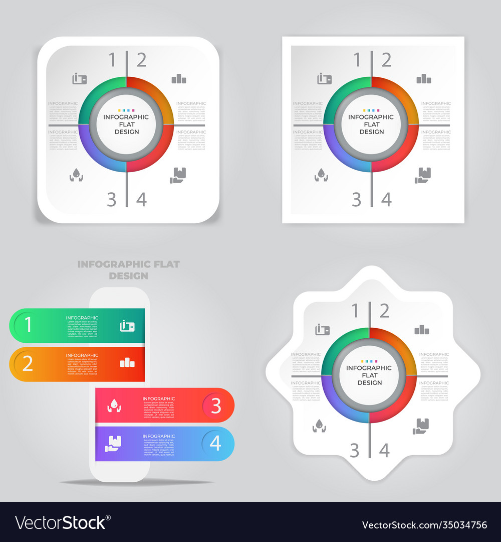 Business data visualization process chart Vector Image