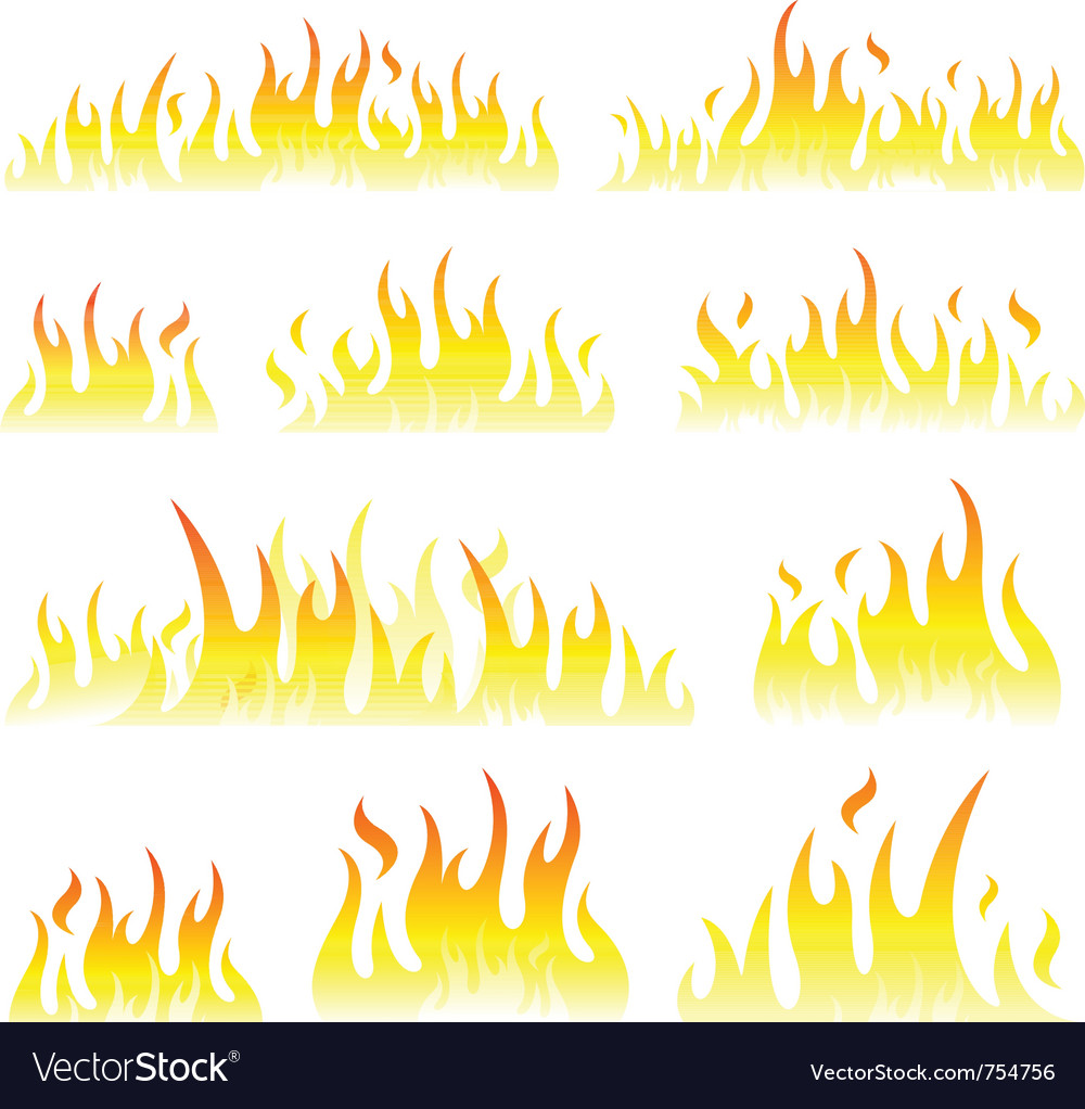 Fire background Royalty Free Vector Image - VectorStock