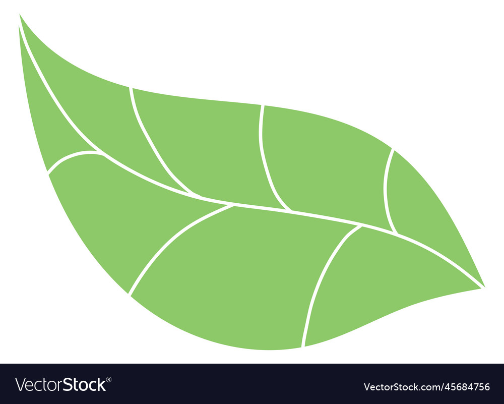 Green leaf sign eco label bio emblem Royalty Free Vector