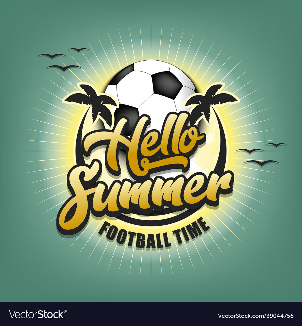 Hello summer time Royalty Free Vector Image - VectorStock