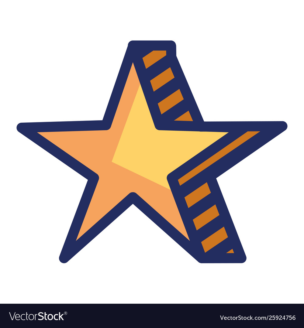 Star award element isolated icon