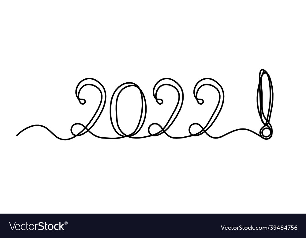 With exclamation mark as continuous line drawing