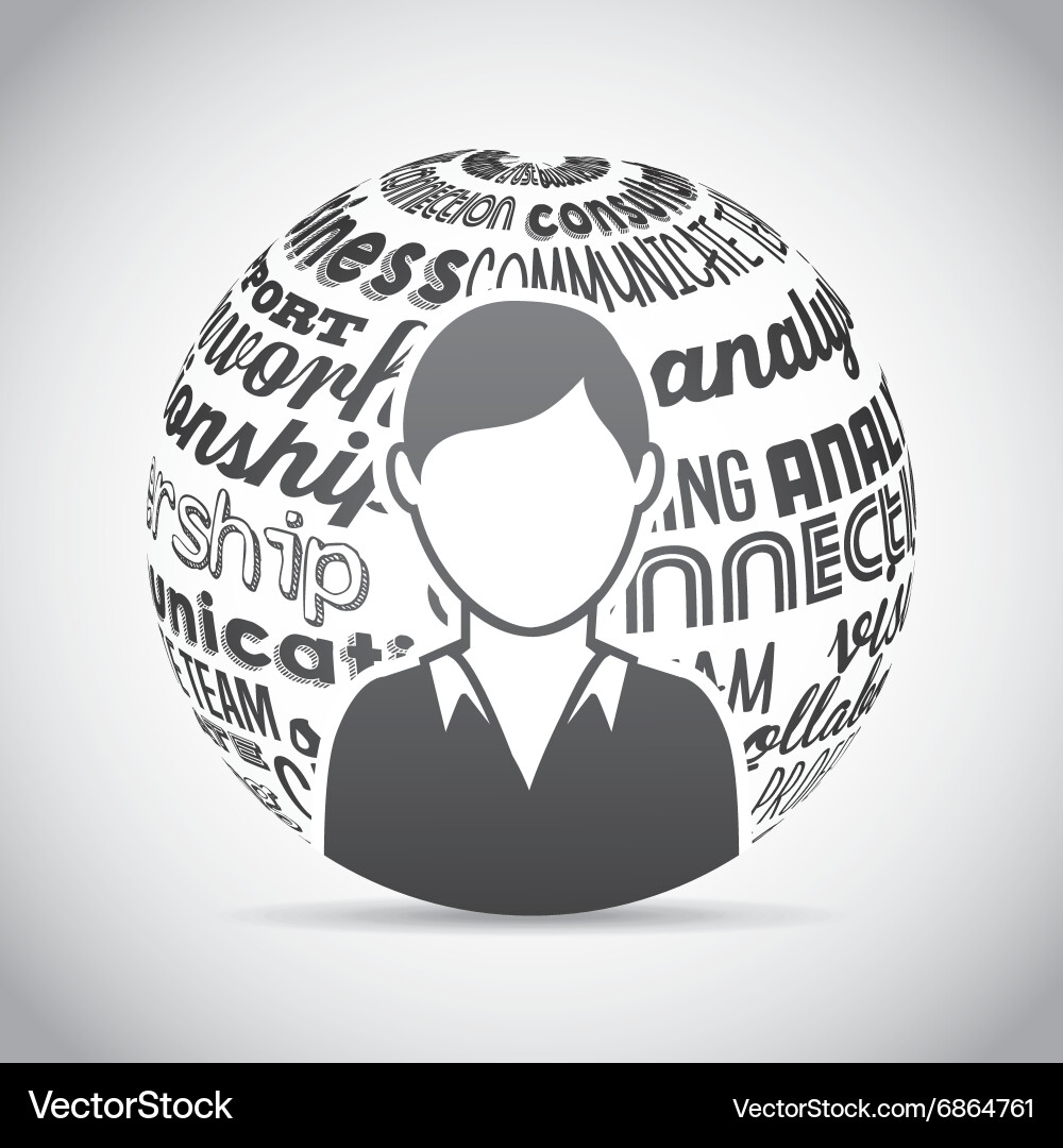 Collaborative teamwork design Royalty Free Vector Image