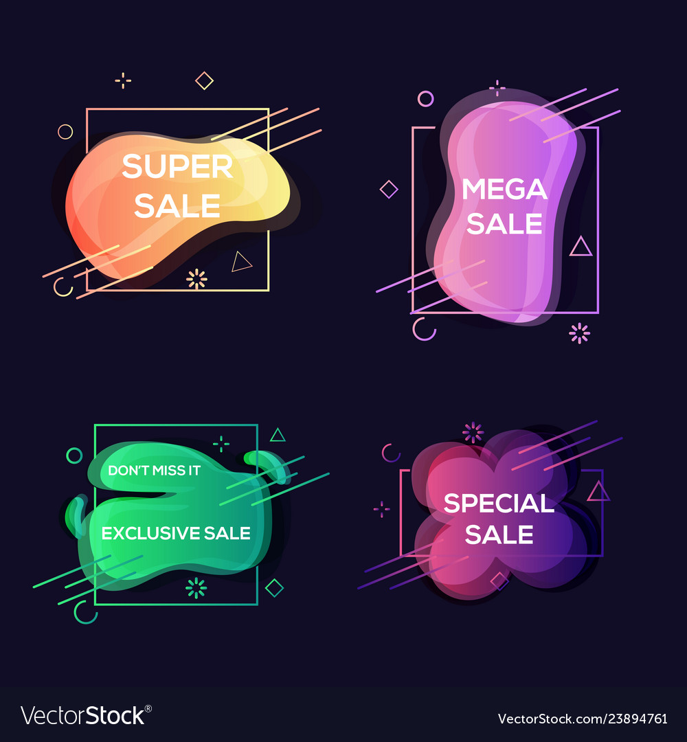 Geometric colorful abstract banner vector image Geometric colorful abstract banner