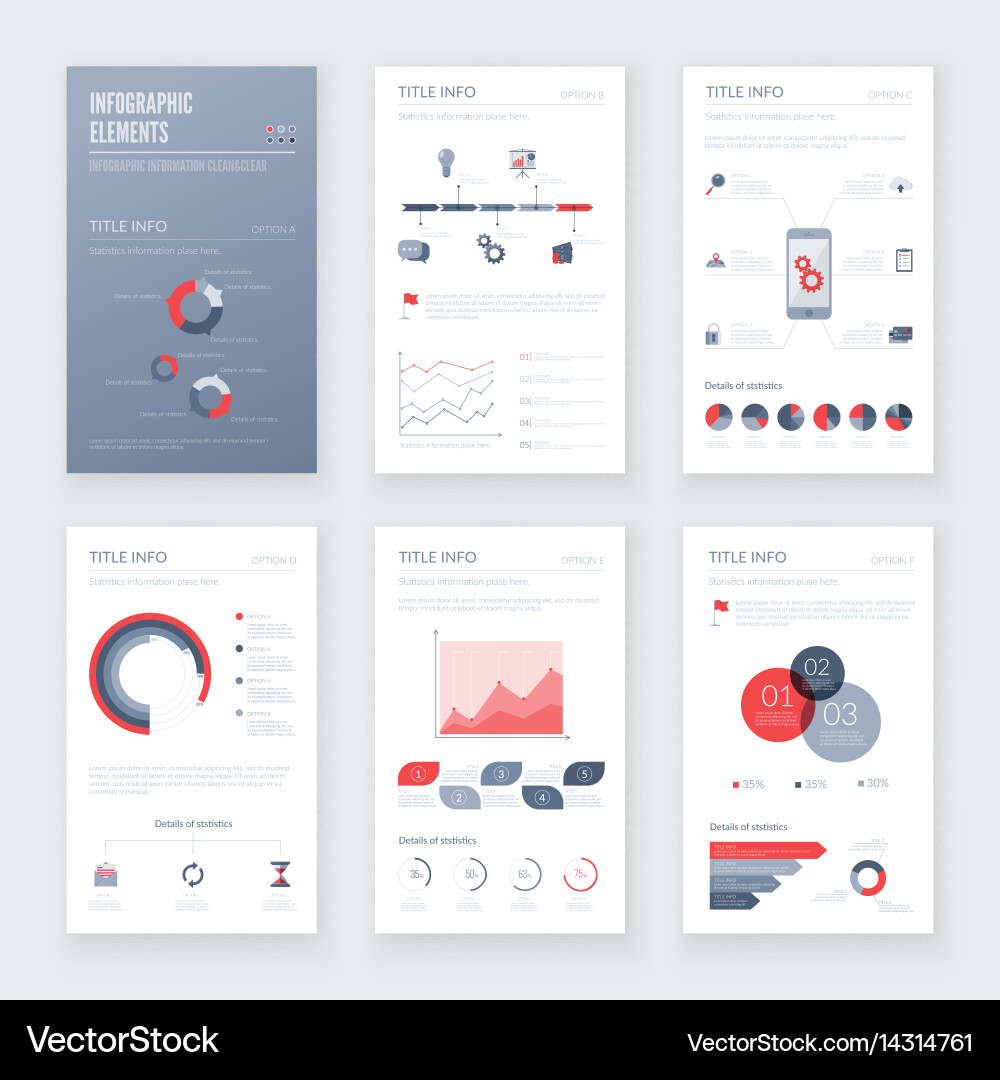 Infographic elements set Royalty Free Vector Image