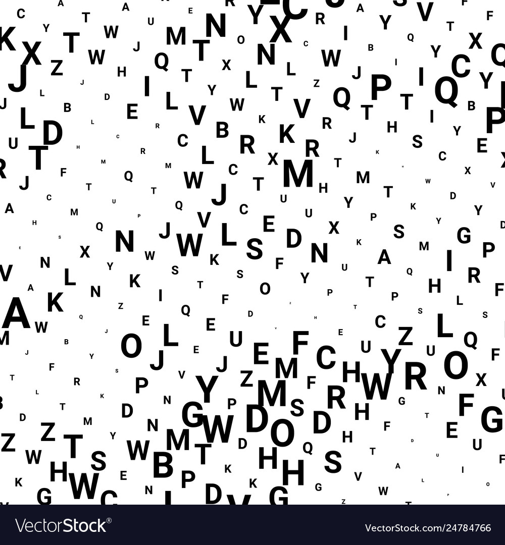 Abstract halftone texture with letters vector image Abstract halftone texture with letters