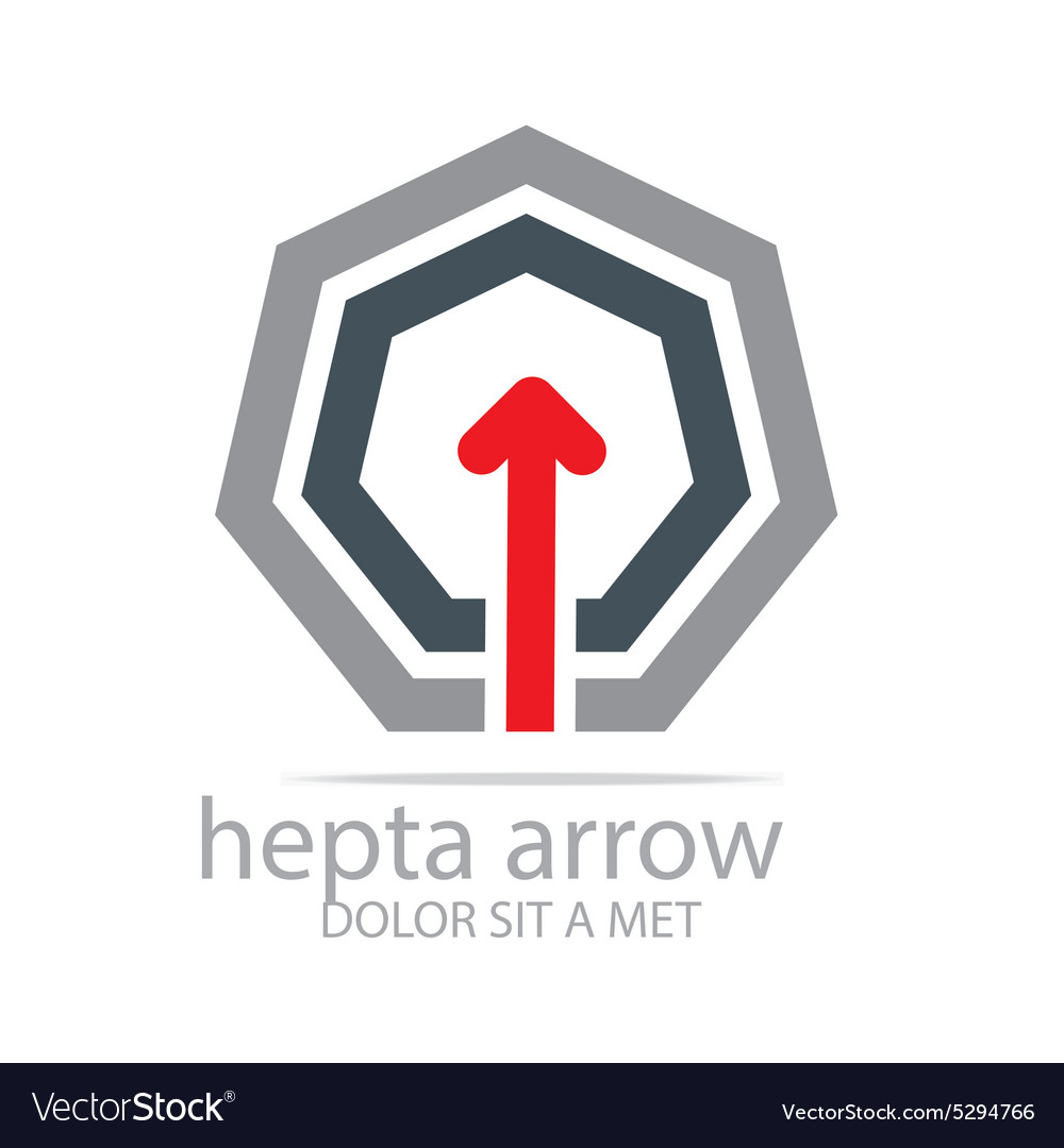 Hepta Pfeil-Design-Element Symbol Symbol Symbol