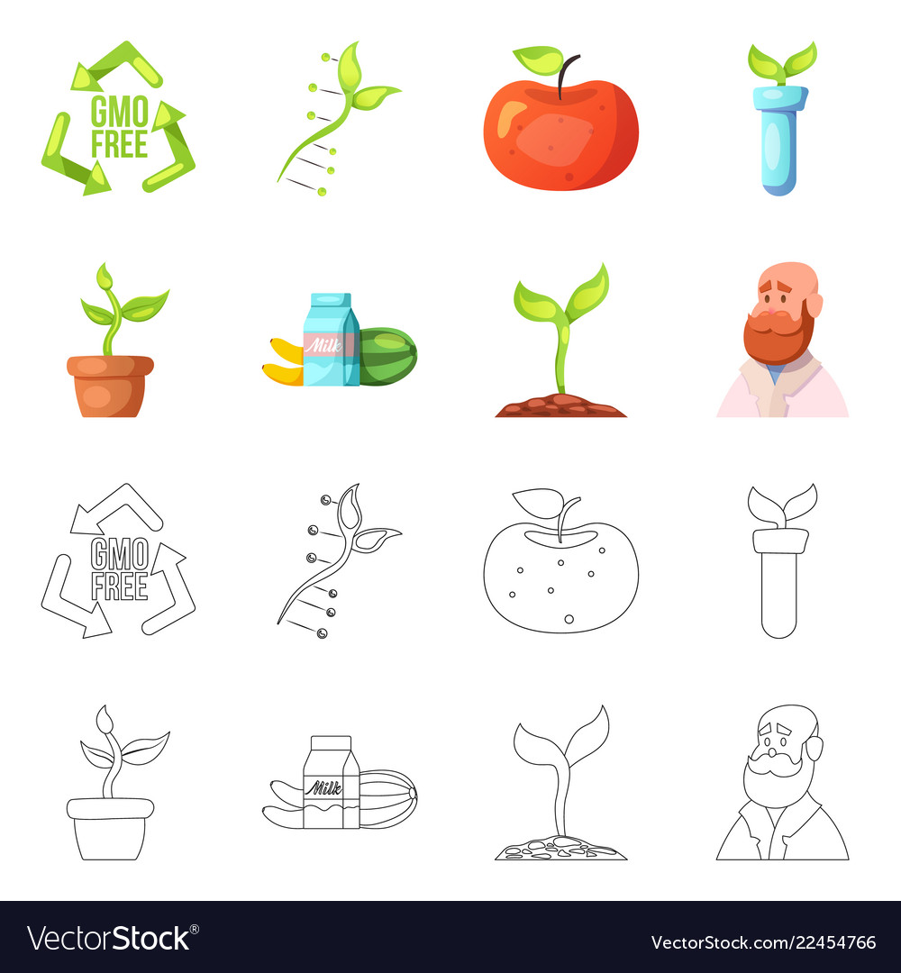 Isolated object of and icon set s vector image Isolated object of and icon set s