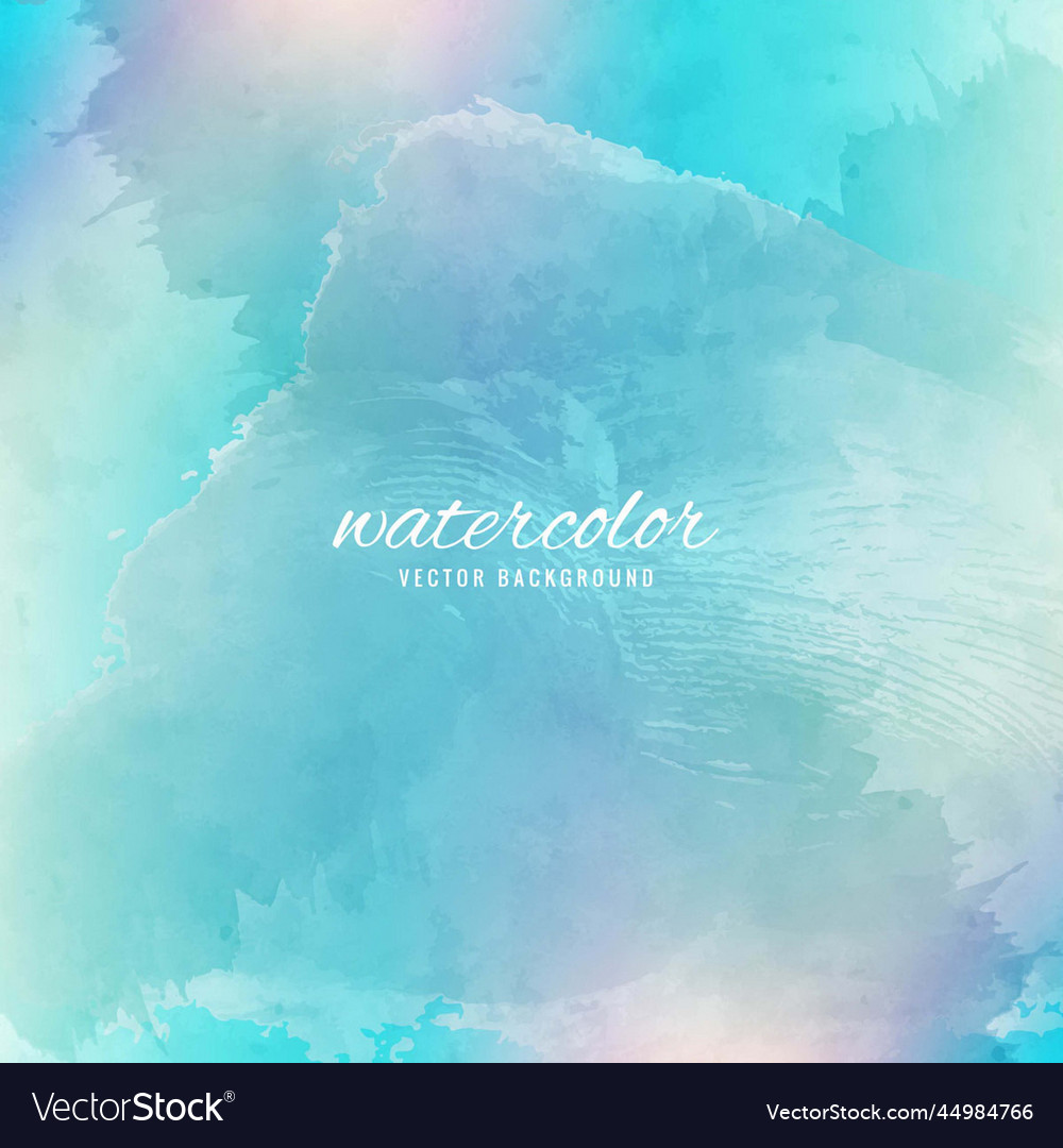 Light blue watercolor Royalty Free Vector Image