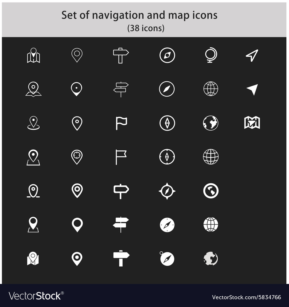 Navigation & Mapping Icons