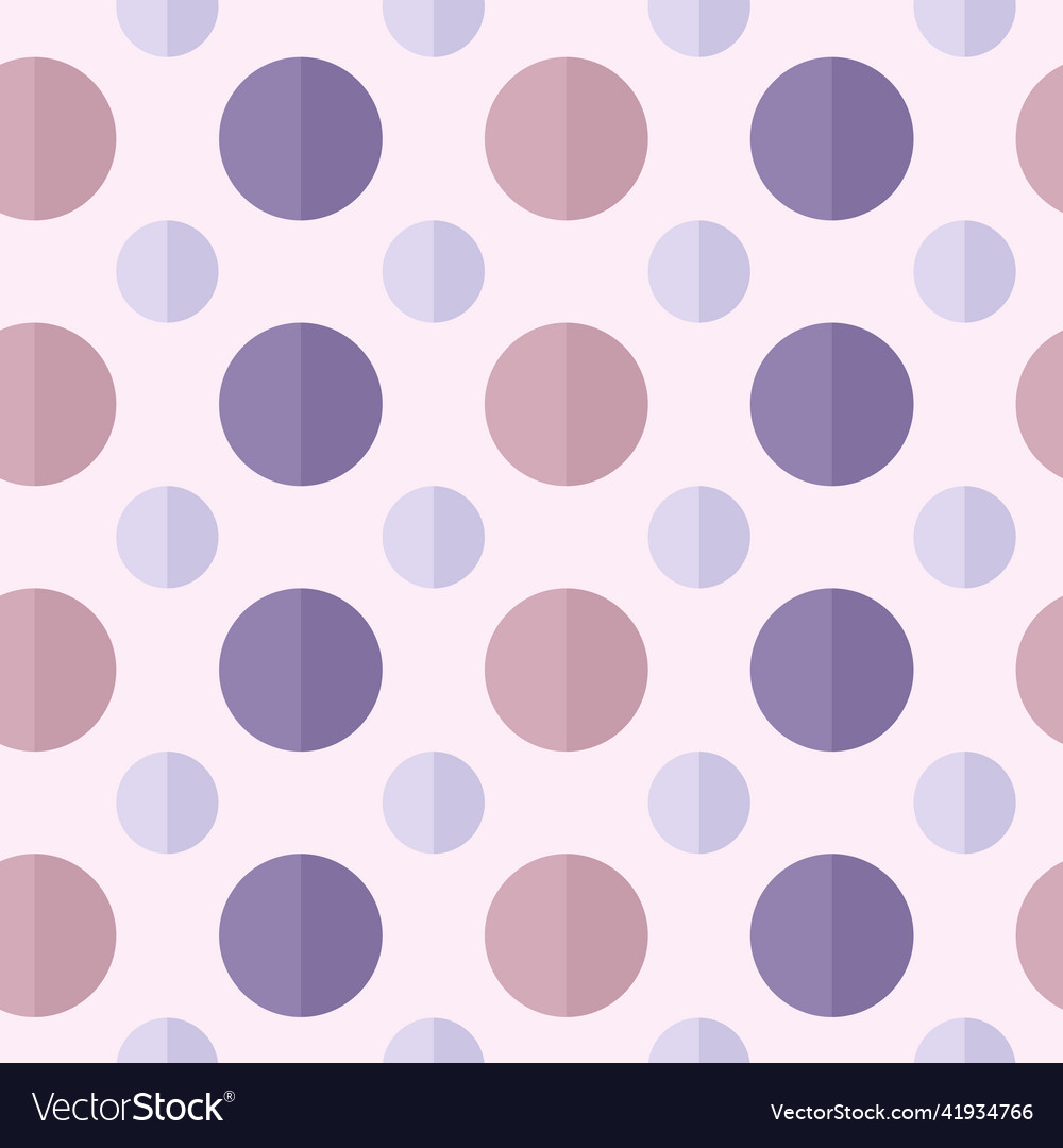 Seamless pattern with circles flat style vector image Seamless pattern with circles flat style