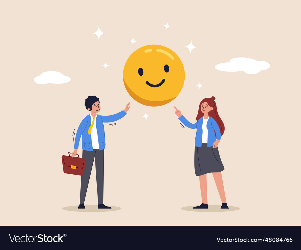 Work motivation concept employee happiness job Vector Image