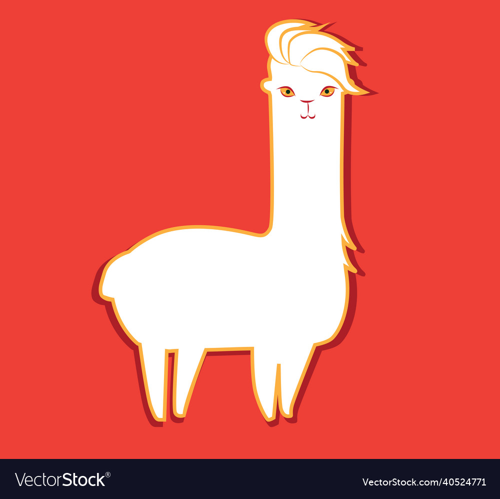 Cute lama character