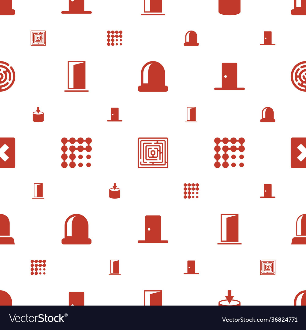 Exit icons pattern seamless white background