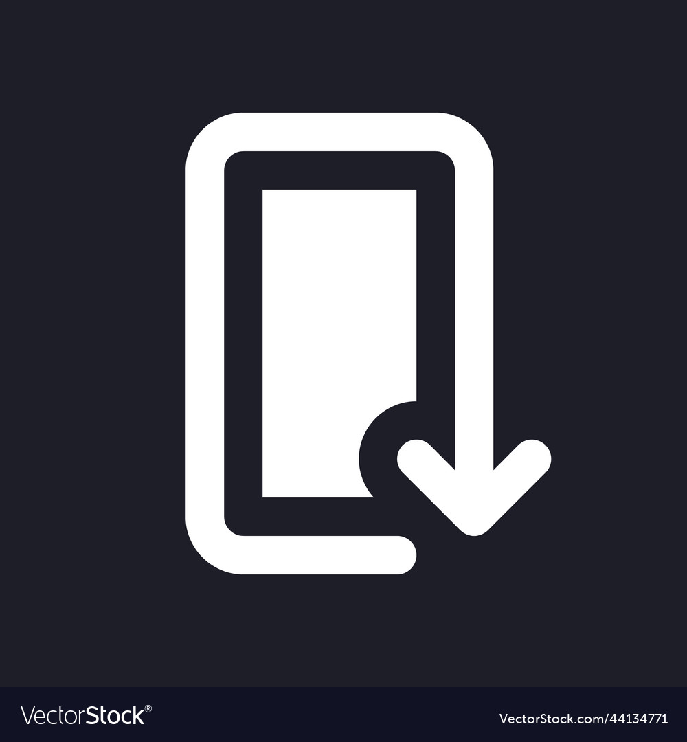 Reply dark mode glyph ui icon