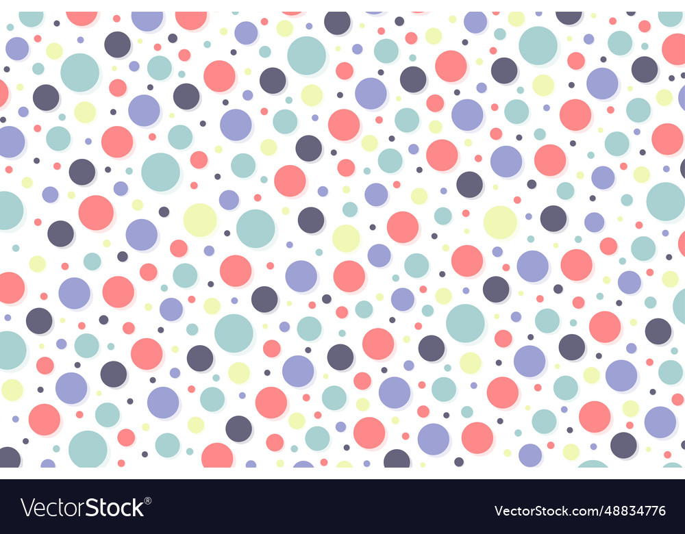 Abstract colorful random circles pattern design vector image Abstract colorful random circles pattern design